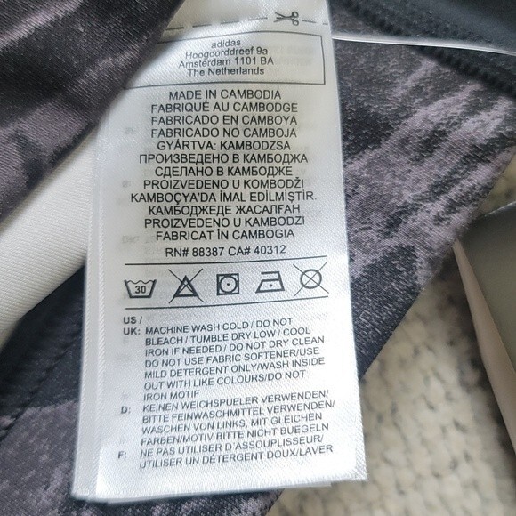 Adidas x Zoe Saldana collection Low Impact Black Sports Bra AEROREADY/Size XS - Picture 5 of 6